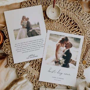 ミニマ最高のル・デイ・エ結婚バーの写真 案内状