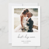 ミニマ最高のル・デイ・エ結婚バーの写真 案内状 (正面)