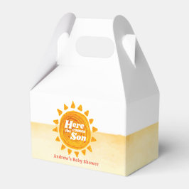 ミニマ来リストここボホ赤ちゃんシャワー フェイバーボックス