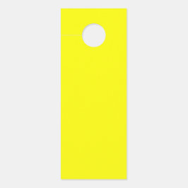 ミニマ無地のリストつるイエローの扉の看板 ドアノブサイン