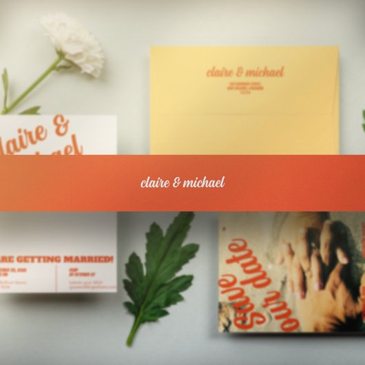 ミニマ無地のリストカラー結婚レトロ 招待状ベリーバンド