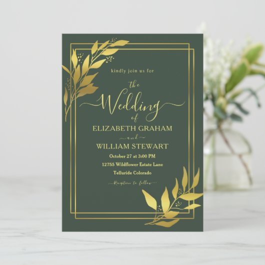 ミニマ王室の縁どモダンム植物学結婚院 招待状 (スタンド正面)