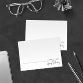 ミニマ男らしリスト白黒シンプル ノートカード