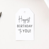 ミニマ男女兼用リストの最も幸せな誕生日 ギフトタグ