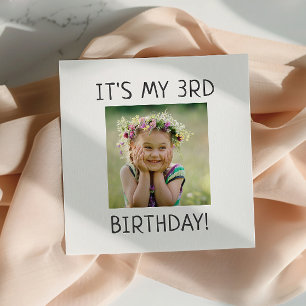 ミニマ男女兼用リスト私の誕生日パーティー スタンダードカクテルナプキン