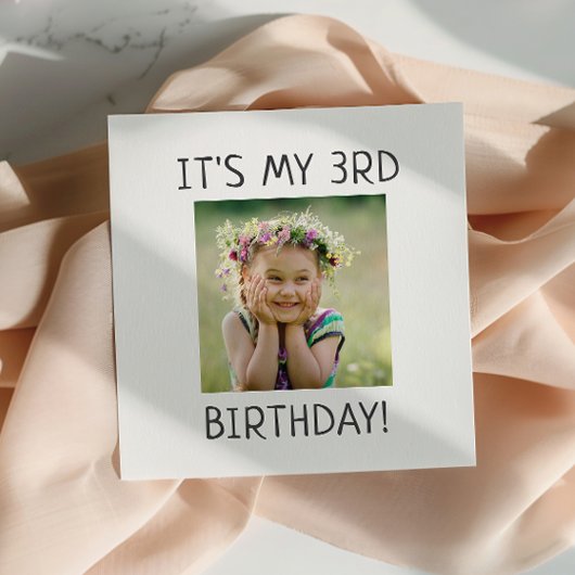 ミニマ男女兼用リスト私の誕生日パーティー スタンダードカクテルナプキン