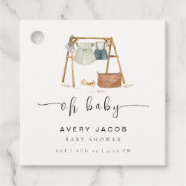 ミニマ男女兼用リストBohoベビーシャワー服 フェイバータグ