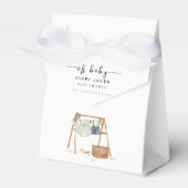 ミニマ男女兼用リストBohoベビーシャワー服 フェイバーボックス (正面サイド)