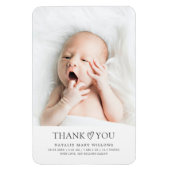 ミニマ男女兼用リモダンアルベビー写真ギフト マグネット (縦)