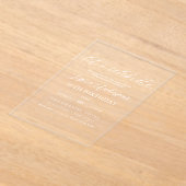 ミニマ祝リストの30th Birthday アクリル招待状 (レイダウン)