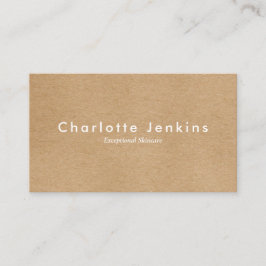 ミニマ素朴モダンリストアポイントメントカード 名刺