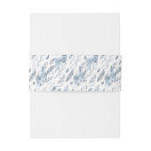 ミニマ素朴リストの冬の山結婚の 招待状ベリーバンド (裏面例)