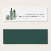 ミニマ素朴リストの結婚WebサイトRSVPカード (正面&裏面)