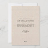 ミニマ素朴リストカスタムフォトコラージクリスマス シーズンカード (裏面)