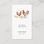 ミニマ素朴リストシンプルチキンファームのオーナー 名刺 (正面)