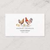 ミニマ素朴リストシンプルチキンファームのオーナー 名刺 (正面)