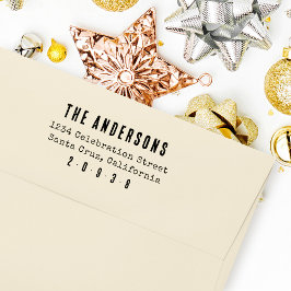 ミニマ素朴リストタイプライター差出人住所 セルフインキングスタンプ