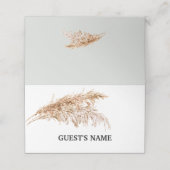 ミニマ素朴リストパンパ結婚スグラス座席表 プレイスカード (外部開封)