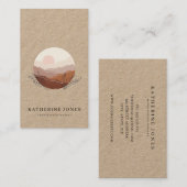 ミニマ素朴リストボホクラフト 名刺 (正面/裏面)