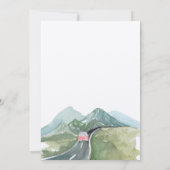 ミニマ素朴リストマウンテンロードヴァンデートを保存 招待状 (裏面)