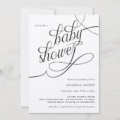 ミニマ素朴リスト男女兼用ボホ赤ちゃんシャワー 招待状 (正面)