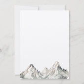 ミニマ素朴リストKraft Mountain日付を保存 招待状 (裏面)