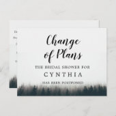  ミニマ素朴リスパインツリーズウッドランド延期 ポストカード (正面/裏面)