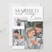 ミニマ結婚したリストとメリー新婚の写真 シーズンカード (正面)