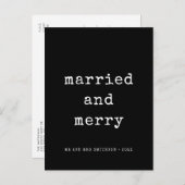 ミニマ結婚したルメリータイプライターフォント ポストカード (正面/裏面)