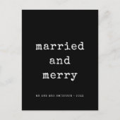 ミニマ結婚したルメリータイプライターフォント ポストカード (正面)