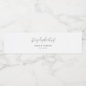 ミニマ結婚リストのウォーターボトルラベル ペットボトルラベル (シングルラベル)