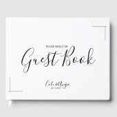 ミニマ結婚リストのクロス付きゲストブ縁どック ゲストブック (正面)