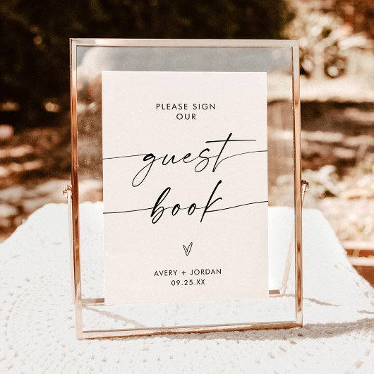 ミニマ結婚リストのゲストブックシモダンェン結婚グ 招待状