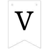 ミニマ結婚リストのシンプル白黒の名前 バンティングフラッグ (第1の旗)