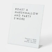 ミニマ結婚リストのデザートバーズモーレスサイン 台座サイン (正面)