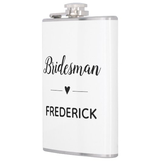 ミニマ結婚リストのパーソナライズされた船員 フラスク (左)