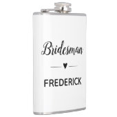 ミニマ結婚リストのパーソナライズされた船員 フラスク (右)