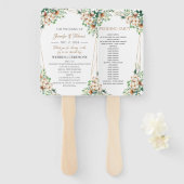 ミニマ結婚リストのファンプログラムEucalyptus & Coton ハンドファン (正面&裏面)