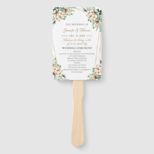 ミニマ結婚リストのファンプログラムEucalyptus & Coton ハンドファン (正面)