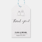 ミニマ結婚リストのメッセージカード ギフトタグ (裏面)