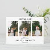 ミニマ結婚リストのモダン写真ありが結婚とう シーズンカード (スタンド正面)