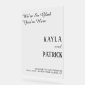 ミニマ結婚リストのモダン歓迎の入り口 アクリルサイン (傾斜)