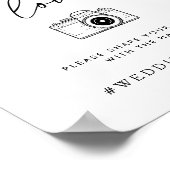 ミニマ結婚リストのラブフォトサインをキャプチャ ポスター (角)