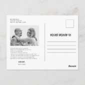 ミニマ結婚リストの写真 ポストカード (裏面)