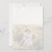 ミニマ結婚リストの写真 招待状 (裏面)