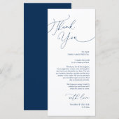 ミニマ結婚リストの場所設定サンキューカード プログラム (正面/裏面)