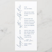 ミニマ結婚リストの場所設定サンキューカード プログラム (正面)