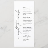 ミニマ結婚リストの場所設定サンキューカード プログラム (正面)