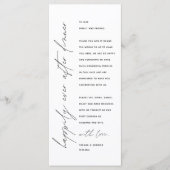 ミニマ結婚リストの場所設定サンキューカード プログラム (正面)