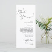 ミニマ結婚リストの場所設定サンキューカード プログラム (スタンド正面)